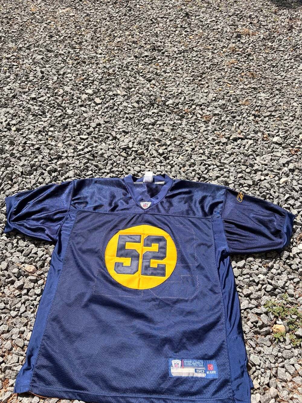 Reebok Green Bay Packers ACME Jersey Size 50 Blue Clay Matthews 52